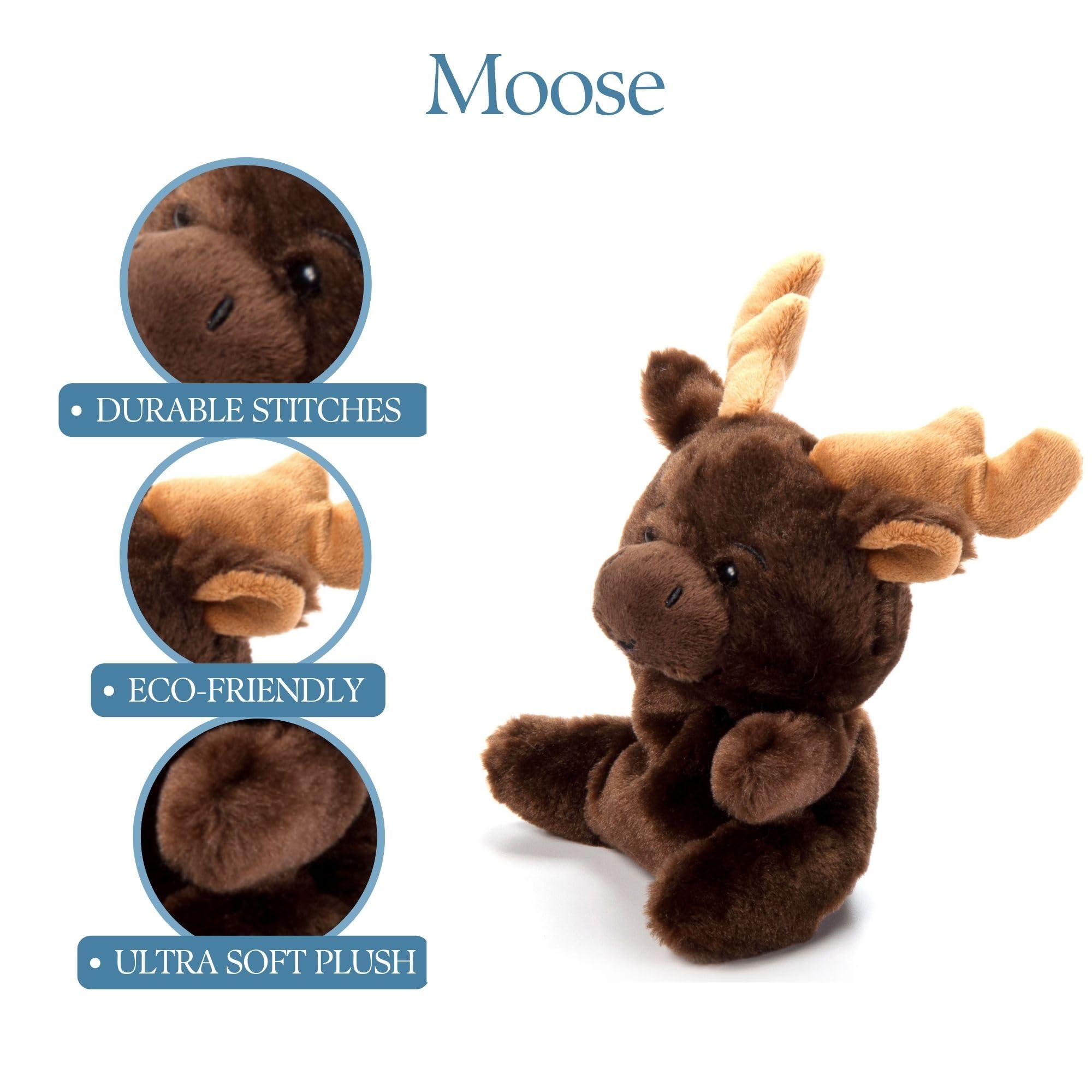 Amazon.com: The Petting Zoo Moose Stuffed Animal Plushie, Gifts